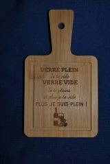 Planche apéro gravure laser Planche apéro gravure laser
